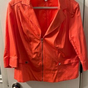 Avenue Women's Vibrant Coral Blazer Sz14-16